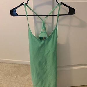 Green Nike workout tank top